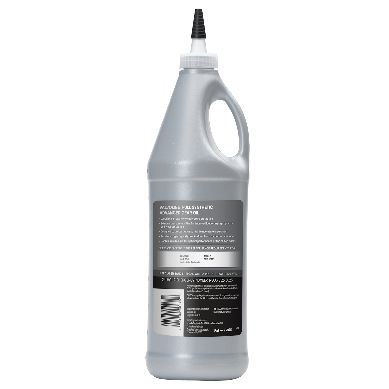 Advanced Full Synthetic Gear Oil SAE 75W-90 - Valvoline™ Global Advanced Full Synthetic Gear Oil SAE 75W-90 - Valvoline™ Global